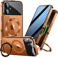 【スライドカバー磁気ロック・覗き見防止・新次元の一体型カメラ保護+CD隠しスタンド】MESTRIEViPhone17用ケース全面保護Magsafe対応ランヤードホール付き[本体を再現・マット金属フレーム]…