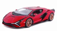 新品 Bburago 1/24 ランボルギーニ シアン FKP37 レッド 完成品ダイキャストミニカー BUR21099R2 [佐川急便]のサムネイル