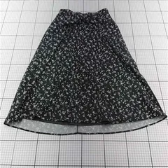 ◇ Θ プロポーションボディドレッシング PROPORTION BODY DRESSING 花柄スカート ブラック系 レディース E  【1512190002508】