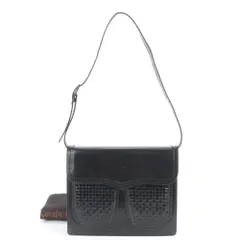 美品 ヴィンテージ YSL イヴ サンローラン レザー ショルダーバッグ 肩掛け ブラック ハンド トート レディース ECE DF36-2【中古】