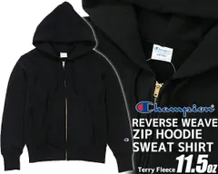 チャンピオン リバースウィーブ ジップフーデッド スウェット Champion REVERSE WEAVE ZIP HOODIE SWEAT SHIRT 11.5oz. BLACK c3-w103 パーカー 青タグ