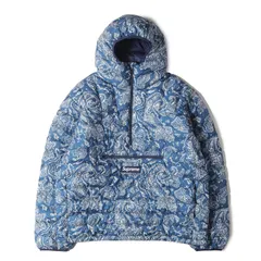 Supreme シュプリーム ジャケット ブルーペイズリー サイズ:L | 22AW ペイズリー柄 ハーフジップ プルオーバー ダウンジャケット (Micro Down Half Zip Hooded Pullover) | アウター【メンズ】【中古】