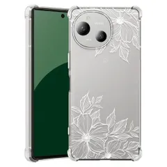 AQUOSR9ケース耐衝撃おしゃれクリア透明スリム薄型tpu指紋防止米軍MIL規格取得SH-51ER9カバー衝撃吸収滑り止めカメラ保護黄変防止防塵かわいい携帯カバー(たいかく花)D636-aqr9-05