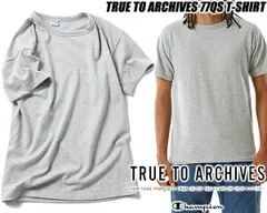 チャンピオン トゥルートゥーアーカイブス 77QS VネックTシャツ Champion TRUE TO ARCHIVES 77QS T-SHIRT OXFORD GREY c3-q312 オックスフォードグレー TEE