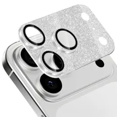 [ShinKin]iPhone17Pro対応カメラフィルムカメラ保護カバーカメラカバーキラキラアルミニウム合金レンズカバーカメラ保護[アルミ合金縁取り+強化ガラス]キラキラレンズ保護フィルム高透過率…