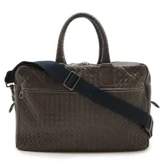 BOTTEGA VENETA ボッテガ ヴェネタ ボッテガベネタ イントレチャート ビジネスバッグ ブリーフケース 2WAYショルダーバッグ レザー ブラウン 163292