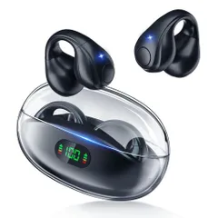 イヤホンbluetoothワイヤレスイヤホン【2025進化骨伝導の革新イヤーカフイヤホン】最先端Bluetooth5.4技術オープンイヤーイヤホン耳挟み型60時間再生通話ノイズキャンセリングHi-Fi音質AAC/SBCに…