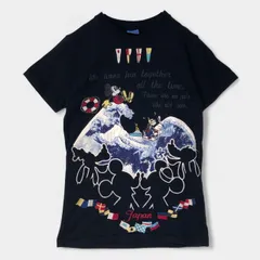 カールヘルム　ディズニー　コラボ　ブラック　刺繍　半袖Tシャツ