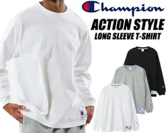 チャンピオン アクションスタイル ロングスリーブTシャツ Champion LONG SLEEVE T-SHIRT ACTION STYLE c3-v414 3COLOR アメリカ綿 ロンT リラックスフィット