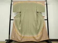 平和屋着物○皇室献上作家 北出与三郎 訪問着 草木地紋 暈し染め 金彩