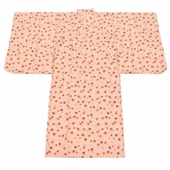 【中古】 浴衣 子供 女の子 単品 中古 リサイクル ゆかた キッズ 木綿 夏 ピンク色系 梅文様 良品★★★ [ 着物 中古 帯 リサイクル 振袖 浴衣 袴 和服 古着 ] ss0521b