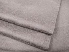 平和屋着物●上質な色無地　霞地紋　薄柿色　ロング丈　正絹　逸品　CABB6268ut