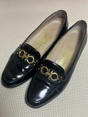 Salvatore Ferragamo サルヴァトーレ フェラガモ ガンチーニローファー（ブラックエナメル）