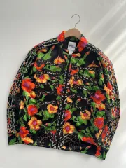 アディダス×ジェレミースコット トラックジャケット ジャージ 総柄 花柄 M adidas 花柄 総柄 ブルゾン レディース 希少ジャージ トラック
