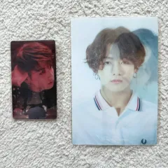 BTS（防弾少年団・バンタン） ジョングク(JUNGKOOK・JK・グク) 写真 フォト PHOTOカード 2枚 セット/レンチキュラー/シーグリ シーズングリーティング