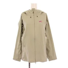 ミレー MILLET LD TYPHON 50000 ST JKT LDティフォン50000ストレッチジャケット アウター ジップアップ フード ロゴ プリント L グレージュ MIV01508 /BBのサムネイル