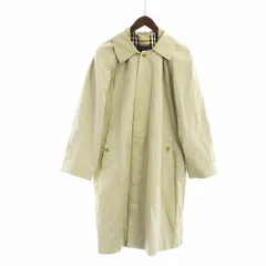 バーバリーズ Burberrys ステンカラーコート ノバチェック 長袖 総裏地 比翼ボタン ロゴ ベージュ ■GY17 /MQ