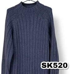 UNIQLO(ユニクロ) リブ編みモックネックセーター ニット グレー色 Mサイズ レディーストップス　管理SK520
