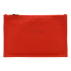 HERMES エルメス ヨッティング GM フラットポーチ 化粧ポーチ コスメポーチ 小物入れ クラッチバッグ キャンバス レザー レッド 赤 シルバー金具 2025年最新】エルメス ヨッティングフラットポーチGM クラッチバッグの