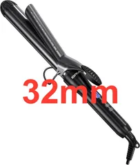 【BAYATA】ヘアアイロン カールアイロン ブラック コテ 32mm 巻き髪 カーラー 25段階温度調整 MAX220℃ デジタル温度表示 自動電源OFF 海外対応 PSE認証済み 日本語説明書付き