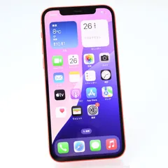【バッテリー最大容量 100％＊液晶美品】SIMフリー iPhone12 64GB レッド