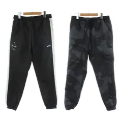 エフシーレアルブリストル F.C.Real Bristol FCRB リバーシブルトラックパンツ REVERSIBLE TRACK PANT ロング S 黒 ブラック グレー 迷彩柄 カモフラージュ FCRB-20204 /PP ■GY18のサムネイル