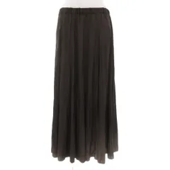 アンタイトル UNTITLED 美品 フレアスカート イージー マキシ ロング 44 ダークブラウン 大きいサイズ /AE