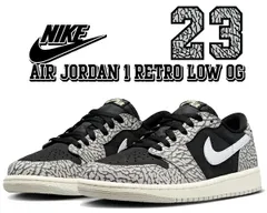 ナイキ エアジョーダン 1 レトロ ロー OG NIKE AIR JORDAN 1 RETRO LOW OG black/muslin-tech grey-white cz0790-001 エレファント AJ1 セメントグレー