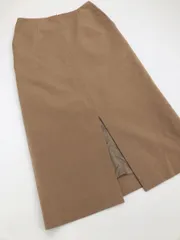 BEAUTY & YOUTH ビューティ&ユース ユナイテッドアローズ ロング ダブルクロスタイト スカート sizeM/茶 ◆■レディース