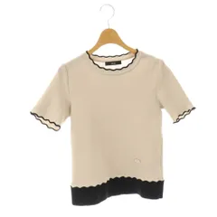 ルネ Rene ショートスリーブ スカラップニット カットソー 半袖 36 ライトグレージュ 5322130 /HK ■OSのサムネイル
