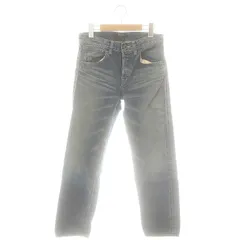 ジョンブル JOHNBULL ボタンフライストレートデニムパンツ ジーンズ ダメージ加工 S インディゴブルー /DO ■OS