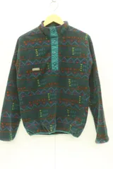 【中古】 Columbia メンズフリーストップス M フリーストップス Columbia M 黒 ブラック 青 ブルー 総柄