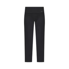 [Nike] Power Leggings Training Pants Women's DM1192-010 Black Dri-FIT Sweat-wicking Stretch Mid-rise Slim Fit Sportswear Gym Fitness Yoga [010: Black/Black] [L]