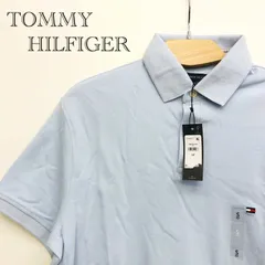 タグ付き  TOMMY HILFIGER トミーヒルフィガー ポロシャツ レギュラーフィット クラシック Sサイズ ライトブルー メンズ