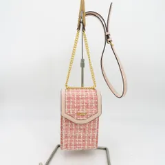 Samantha Thavasa Petit Choice  ショルダーバッグ Samantha Thavasa Petit Choice　ツイードデザインスマホショルダー　ピンク　