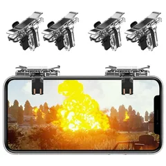 Anacend コントローラー4個入り シューティングゲーム クリック感 最新型 ズレ防止 高感度 無段階調整 左右共有 ケース対応 スマホ対応可能