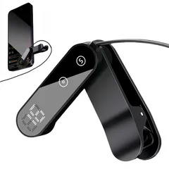 BUPVIOOD 2025年新型 自動タップ機 連打機 スマホ連打装置 オートクリッカー USB給電 クリップ式自動タップ 多種タッチパネル機器対応 いいね 携帯 推し活/いいね/ライブ/ハート/ゲーム周回作業 多種タッチパネル機器対応 (ブラック)