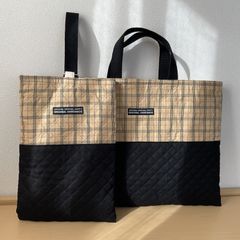 入園入学2点セット レッスンバッグ 上履き入れ ハンドメイド