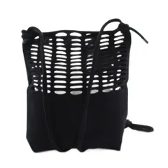 イッセイミヤケ ISSEY MIYAKE GOOD GOODS グッド グッズ MOKKO FLAP POUCH ニット ショルダーバッグ ポシェット 黒 GG41-AG191 /YMのサムネイル