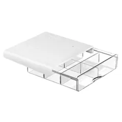 RYUBOF 後付け引き出し デスク下 収納ボックス 大容量 Lサイズ テーブル下収納ラック 机下 収納 卓下隠し引き出し 文房具 小物 化粧品  (L)