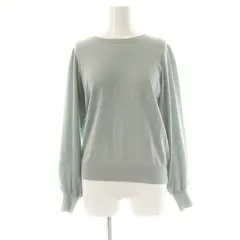 ナチュラルビューティーベーシック NATURAL BEAUTY BASIC ニット カットソー 袖切替 M スモークブルー /MI ■OS ■GY39 ■AX