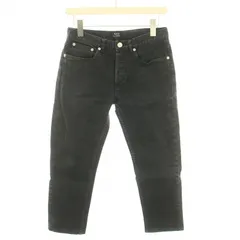 アーペーセー A.P.C. プチニュースタンダードジーンドロイトエトリオット PETIT NEW STANDARD JEAN DROIT ETROIT デニムパンツ ジーンズ ボタンフライ 28 S 黒 ブラック /YT