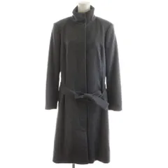 ヒューゴボス HUGO BOSS コート ロング スタンドカラー リボンベルト カシミヤ アウター 42 グレー 灰色 /AN22のサムネイル