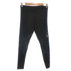 ワコール Wacoal CW-X エキスパートモデル スポーツタイツ M 黒 ブラック 青 ブルー /AE