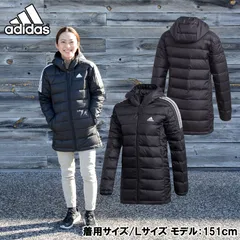 adidas(アディダス)  W ESS ダウンパーカー  レディース ベンチコート ダウンコート 防寒  (IZG16)、(GH4590)ブラック