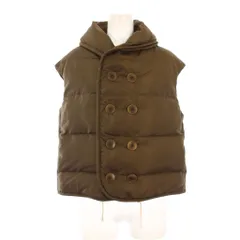 フォーティーファイブアールピーエム  45R 45rpm UMII908 ダウンベスト ショールカラー クロップド丈 2 茶 7-09-1046 /KH