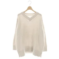 ギャルリーヴィー GALERIE VIE トゥモローランド ファインウール Vネックプルオーバー ニット セーター 長袖 グレージュ /NR ■OS