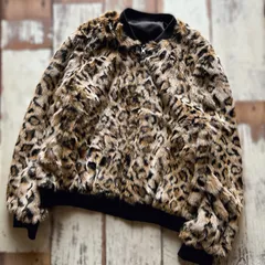 アメリカンイーグル ＡＥ　レオパード柄 フェイクファー MA-1ブルゾン リバーシブル　ジャケット アウター　y2k M