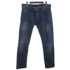 アルマーニ ジーンズ ARMANI JEANS ダメージ デニムパンツ ジーンズ ストレート インディゴブルー 33 ■ECT