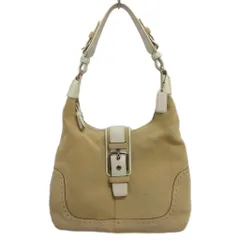 コーチ COACH ワンショルダー ハンドバッグ 5034 スエード ベージュ系